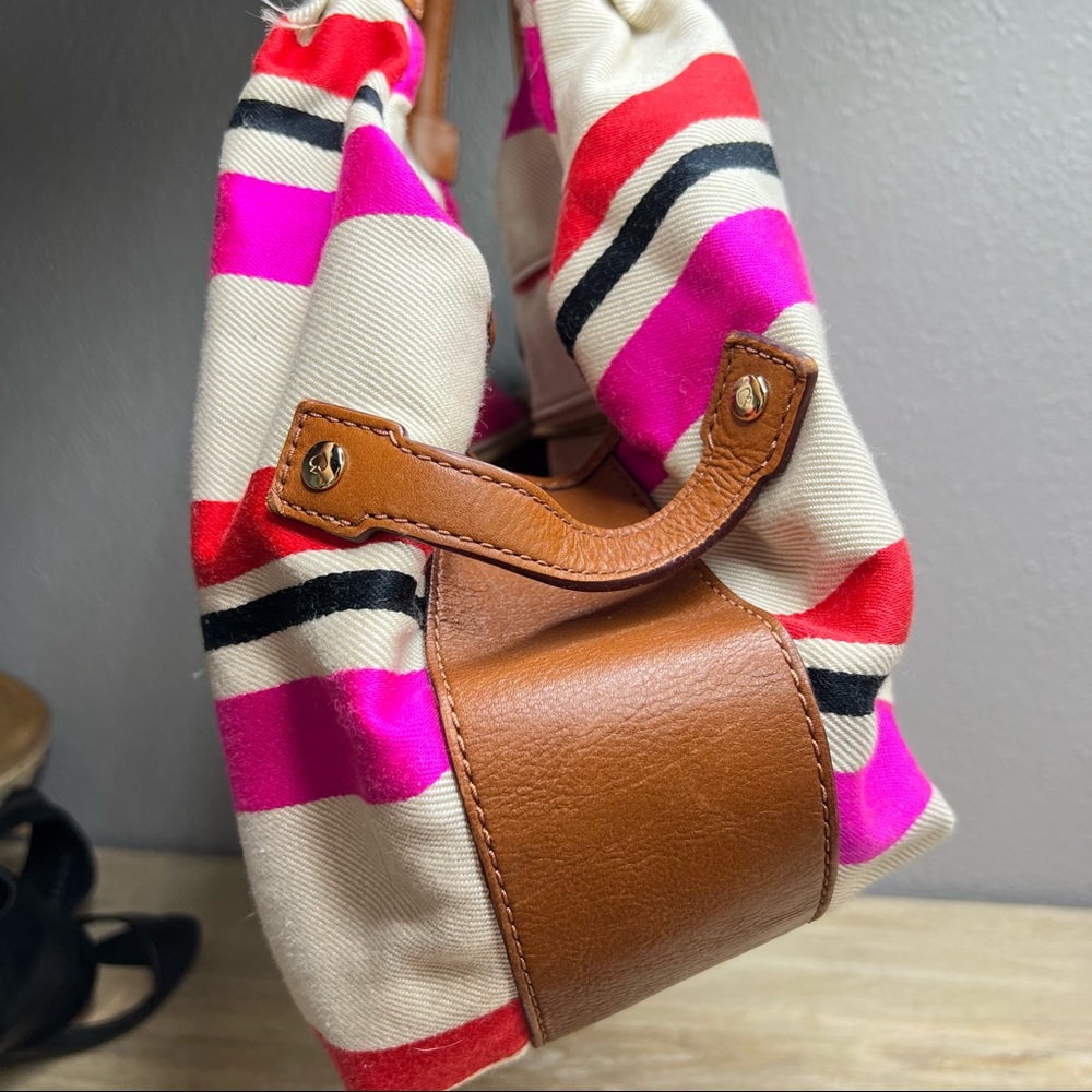 Kate spade leather fabric shoulder bag - Picture 4 of 14